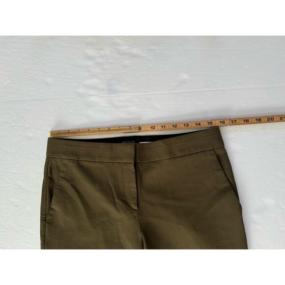 Ann Taylor Size 4 Devin Fit Brown Crop Straight Leg Trouser Dress Pant #3229 - Picture 11 of 11